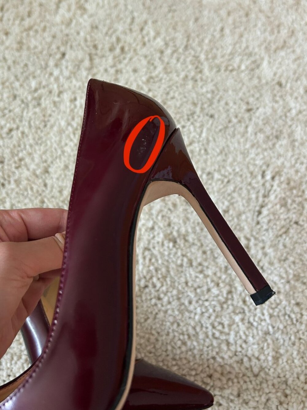 Ivanka Trump Carra Wine Red Heels - Picture 5 of 9